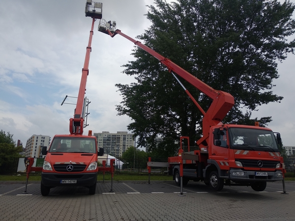 wynajem podnośnika koszowego Góraszka